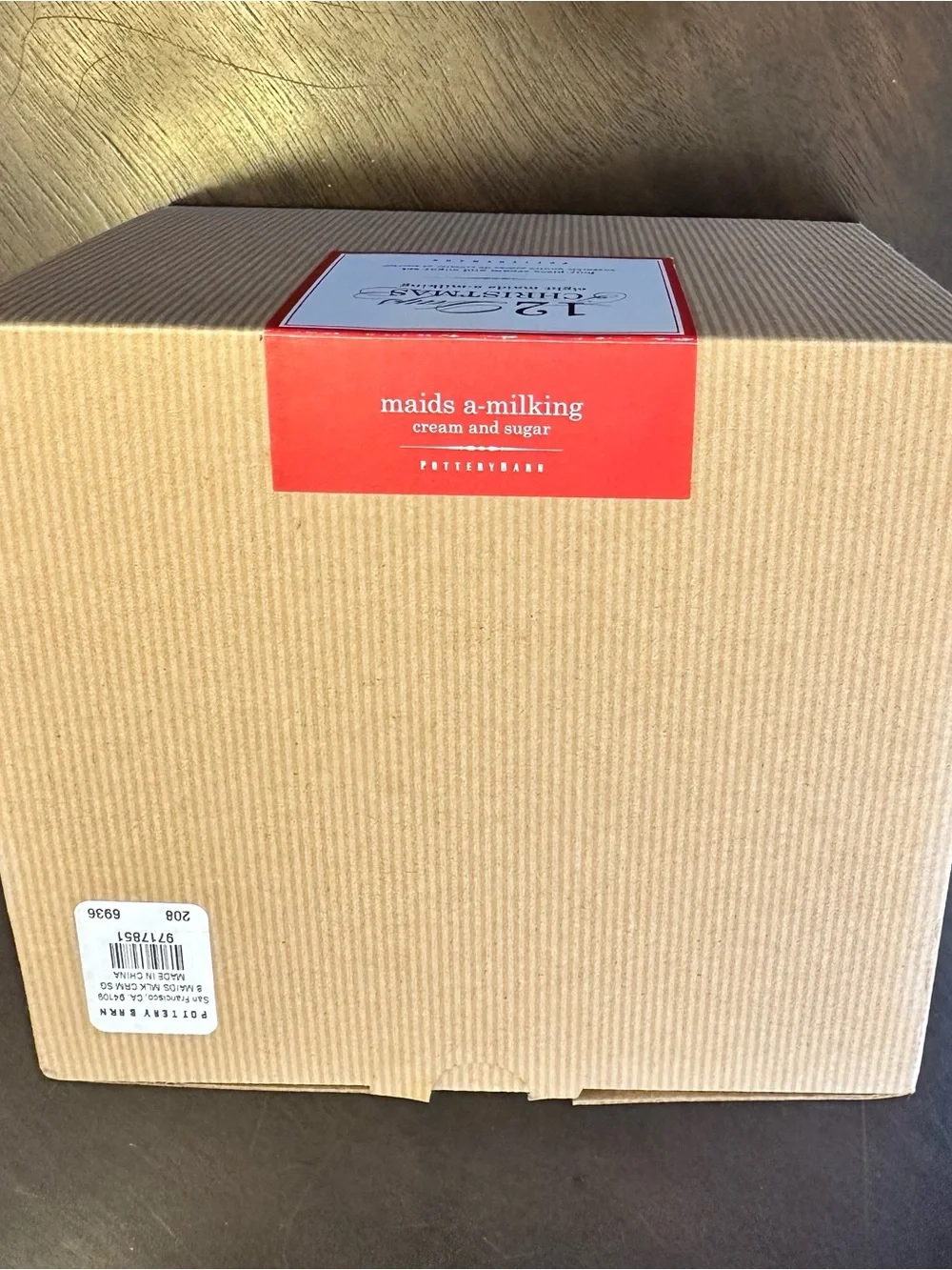 Pottery Barn new box